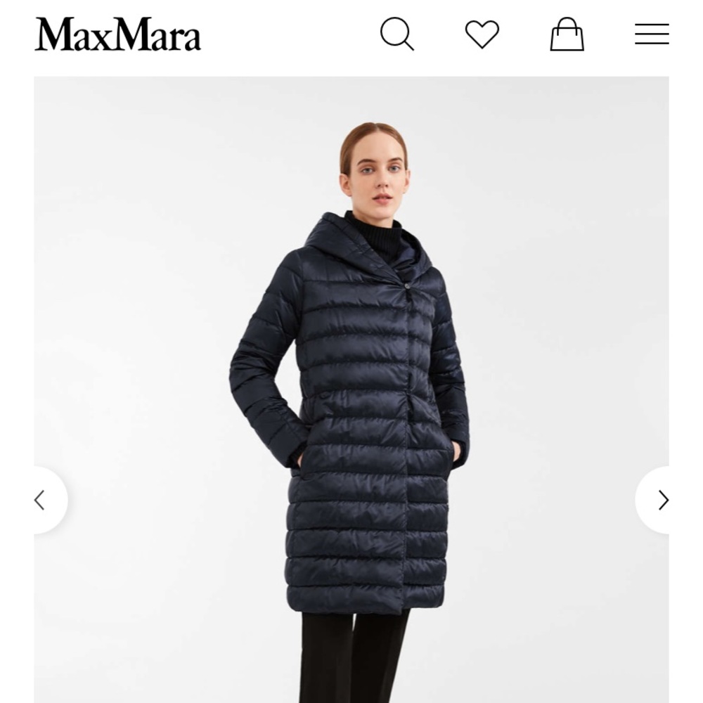 Max Mara Reversible down jacket in water-resistant